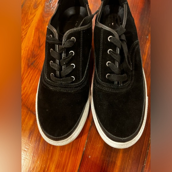 NWOB ALL SAINTS Bella black suede sneaker - Picture 5 of 10